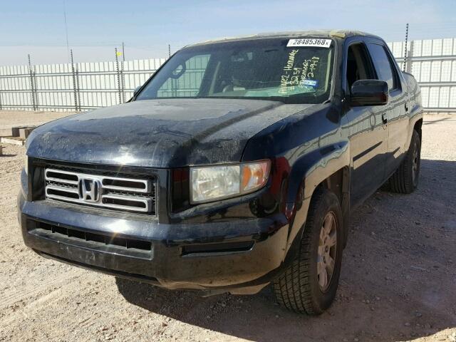 2HJYK16596H500244 - 2006 HONDA RIDGELINE BLACK photo 2