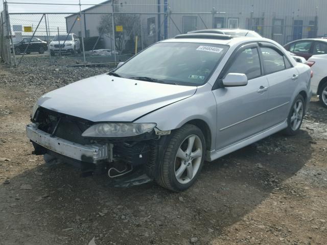 1YVHP80C755M75625 - 2005 MAZDA 6 I SILVER photo 2