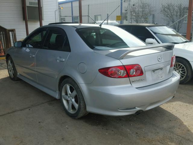 1YVHP80C755M75625 - 2005 MAZDA 6 I SILVER photo 3