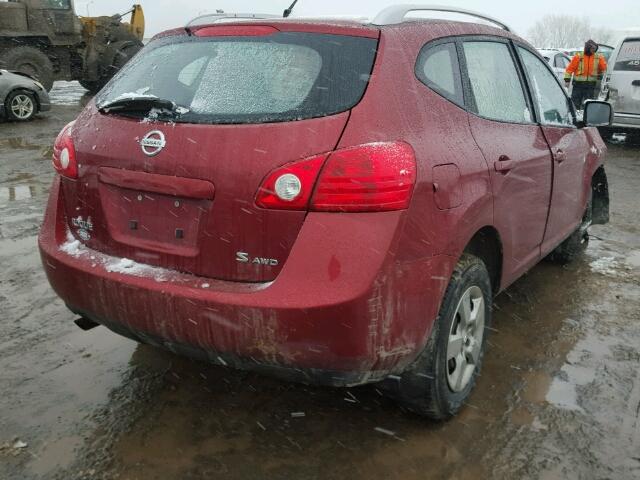 JN8AS58V29W180091 - 2009 NISSAN ROGUE S RED photo 4