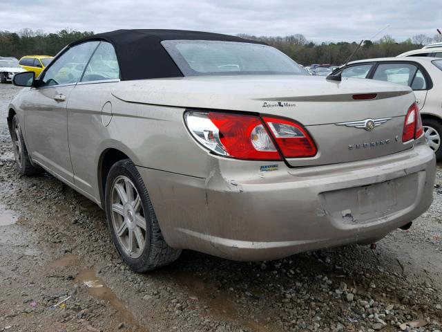 1C3LC55RX8N109609 - 2008 CHRYSLER SEBRING TO GOLD photo 3