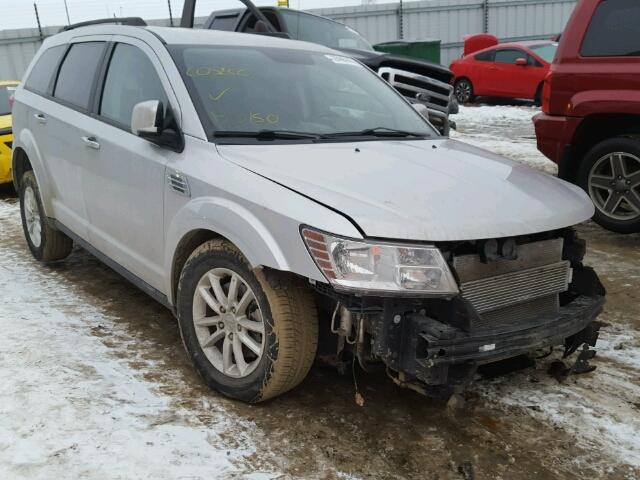 3C4PDCCG6ET103074 - 2014 DODGE JOURNEY SX SILVER photo 1