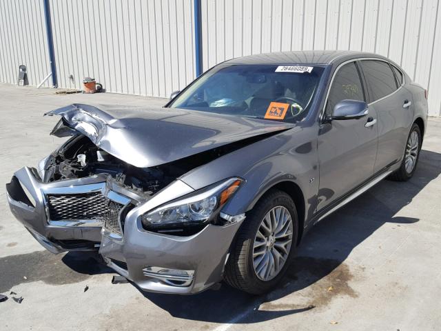 JN1BY1PP6GM630542 - 2016 INFINITI Q70L 3.7 GRAY photo 2