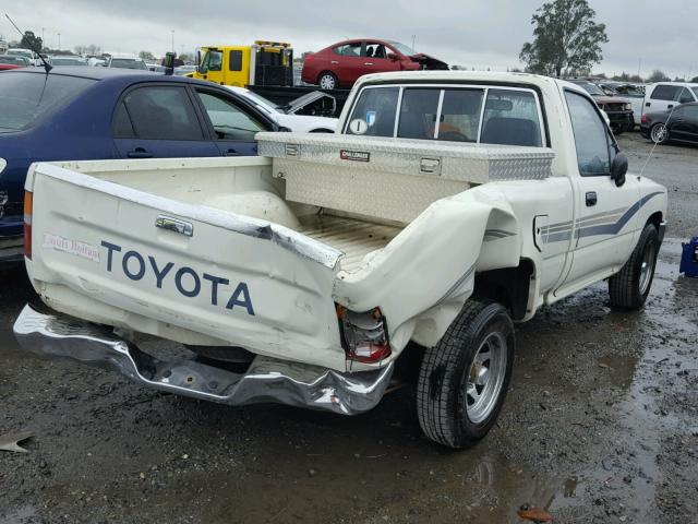 JT4RN81P9L5065519 - 1990 TOYOTA PICKUP 1/2 WHITE photo 4