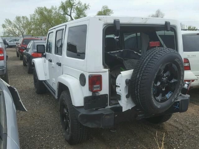 1C4BJWEG8FL736948 - 2015 JEEP WRANGLER U WHITE photo 3