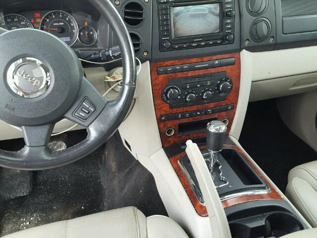 1J8HH58N06C343805 - 2006 JEEP COMMANDER ვერცხლისფერი ფოტო 9
