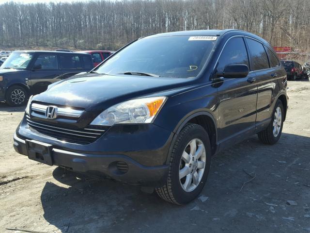 JHLRE38777C055116 - 2007 HONDA CR-V EXL BLACK photo 2