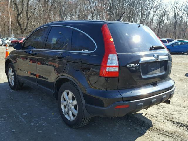 JHLRE38777C055116 - 2007 HONDA CR-V EXL BLACK photo 3