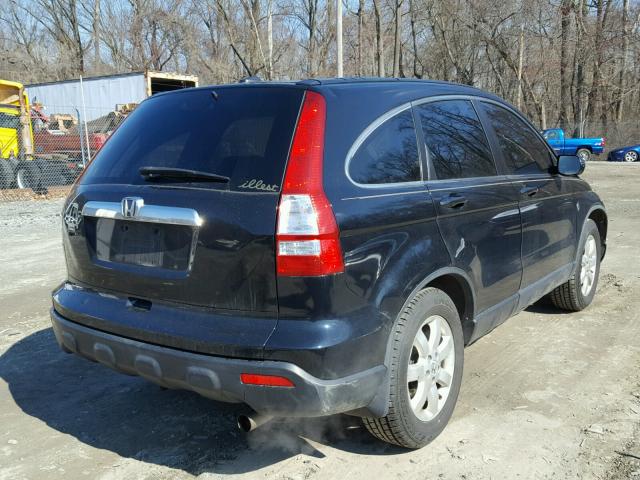 JHLRE38777C055116 - 2007 HONDA CR-V EXL BLACK photo 4