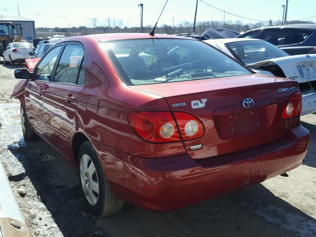 2T1BR32E46C592980 - 2006 TOYOTA COROLLA CE RED photo 3