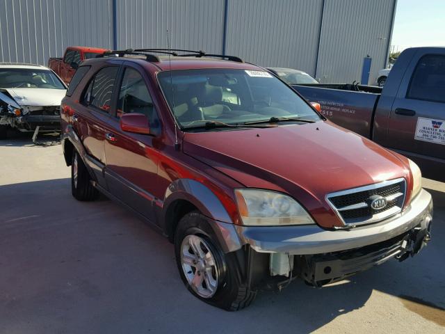 KNDJD733965540207 - 2006 KIA SORENTO EX BURGUNDY photo 1