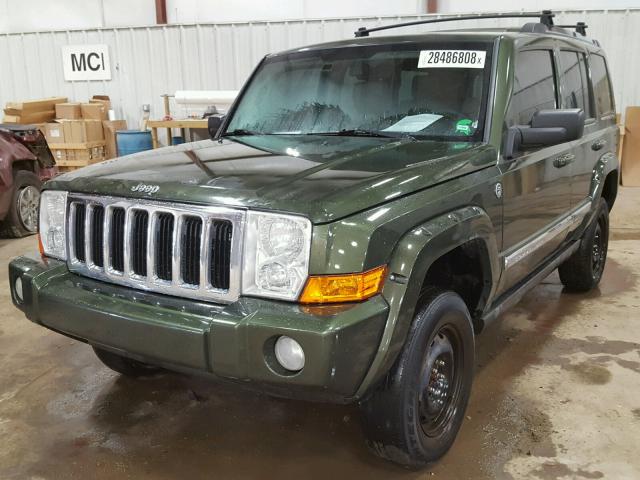 1J8HG58267C530640 - 2007 JEEP COMMANDER GREEN photo 2