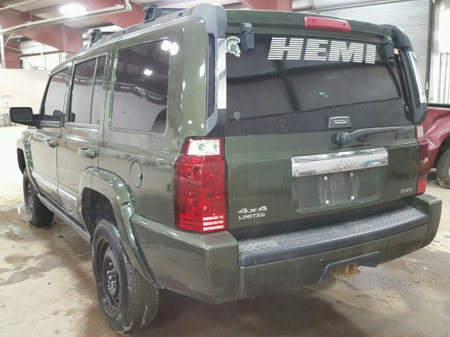 1J8HG58267C530640 - 2007 JEEP COMMANDER GREEN photo 3