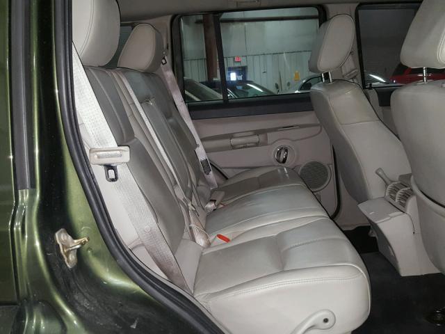 1J8HG58267C530640 - 2007 JEEP COMMANDER მწვანე ფოტო 6