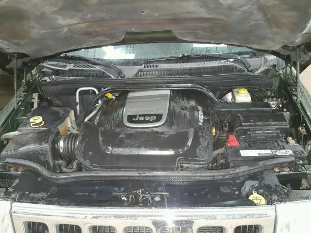 1J8HG58267C530640 - 2007 JEEP COMMANDER მწვანე ფოტო 7