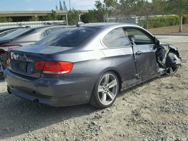 WBAWB73508P156267 - 2008 BMW 335 I GRAY photo 4