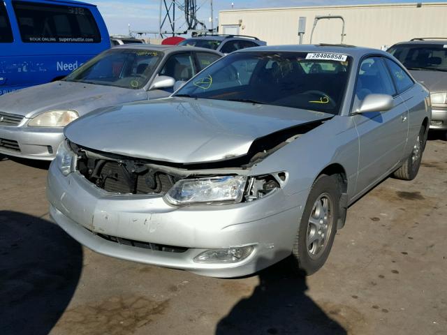 2T1CE22P42C017624 - 2002 TOYOTA CAMRY SOLA GRAY photo 2