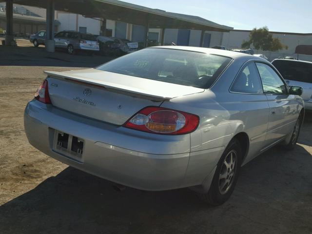 2T1CE22P42C017624 - 2002 TOYOTA CAMRY SOLA GRAY photo 4