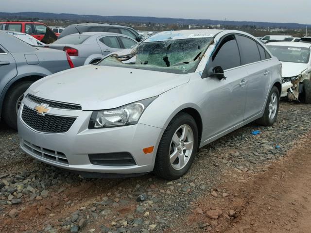 1G1PF5SC0C7274899 - 2012 CHEVROLET CRUZE LT SILVER photo 2