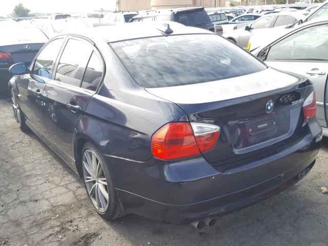 WBAVA37547NL15769 - 2007 BMW 328 I BLUE photo 3