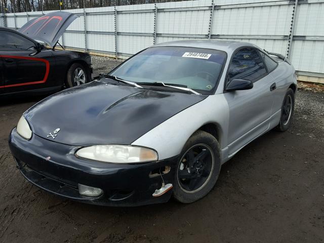 4A3AK44Y7TE322631 - 1996 MITSUBISHI ECLIPSE GS GRAY photo 2