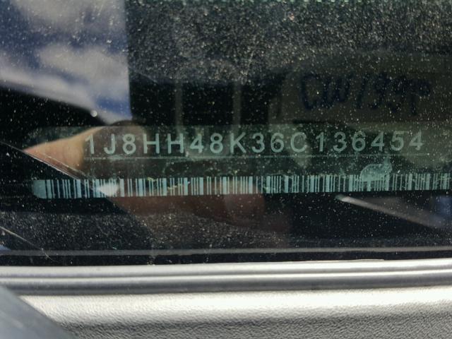 1J8HH48K36C136454 - 2006 JEEP COMMANDER GRAY photo 10