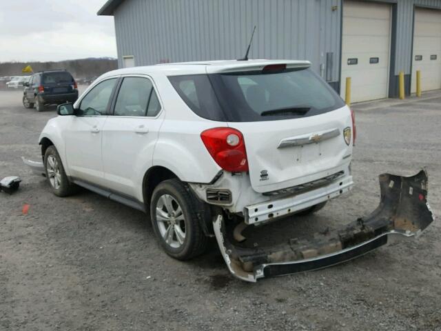 2GNFLCEK6C6242288 - 2012 CHEVROLET EQUINOX LS WHITE photo 3