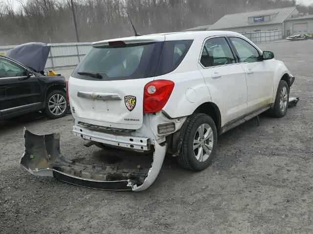 2GNFLCEK6C6242288 - 2012 CHEVROLET EQUINOX LS WHITE photo 4