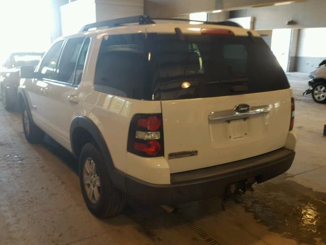 1FMEU63E97UA47580 - 2007 FORD EXPLORER X WHITE photo 3