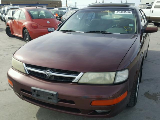 JN1CA21D6XM414638 - 1999 NISSAN MAXIMA GLE MAROON photo 2