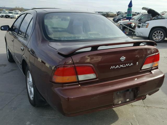 JN1CA21D6XM414638 - 1999 NISSAN MAXIMA GLE MAROON photo 3