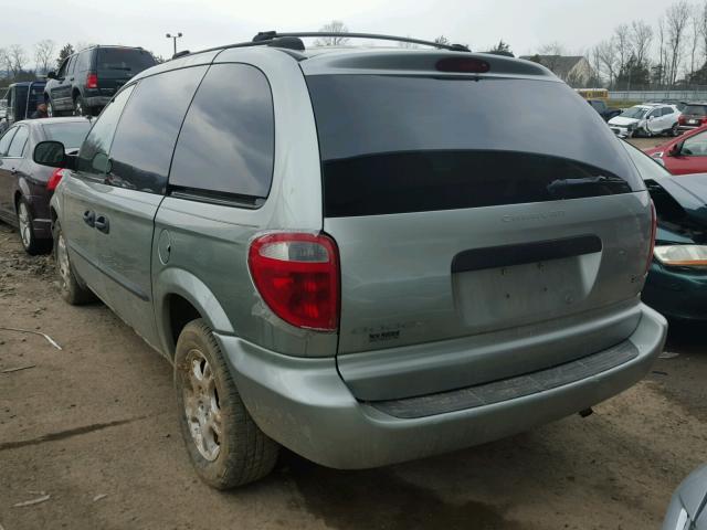 1D4GP25363B218464 - 2003 DODGE CARAVAN SE GREEN photo 3