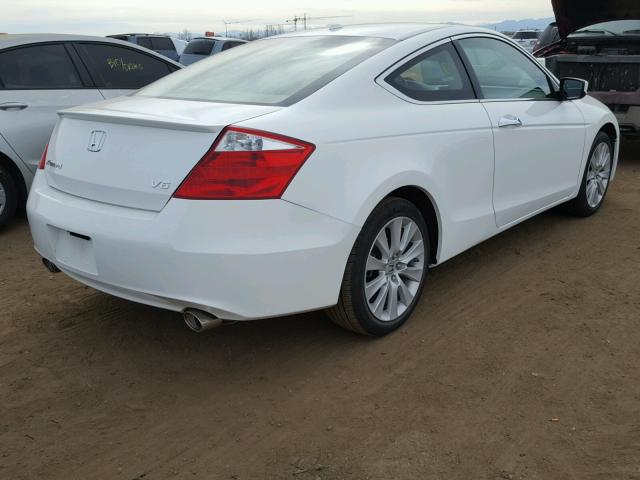 1HGCS22809A012356 - 2009 HONDA ACCORD EXL WHITE photo 4