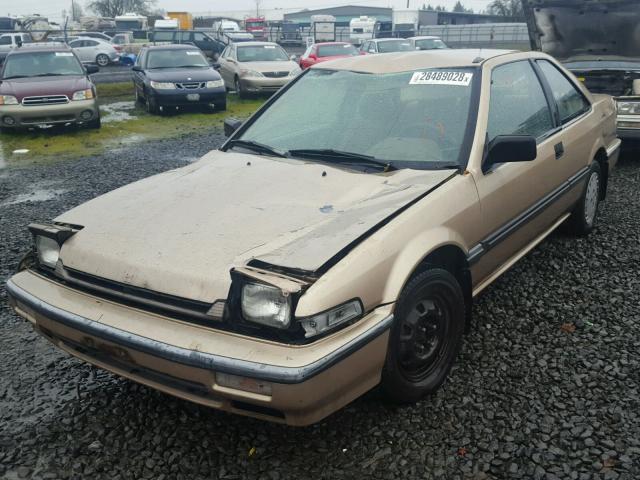 1HGCA6268KA033275 - 1989 HONDA ACCORD DX GOLD photo 2