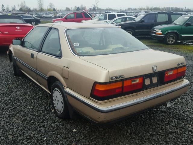 1HGCA6268KA033275 - 1989 HONDA ACCORD DX GOLD photo 3