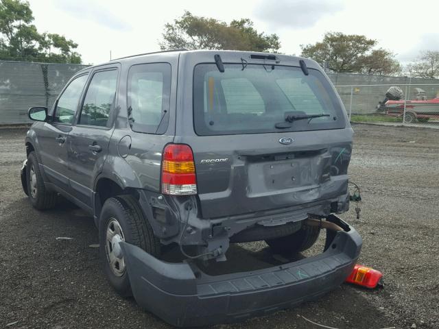 1FMYU02Z55DA26432 - 2005 FORD ESCAPE XLS GRAY photo 3