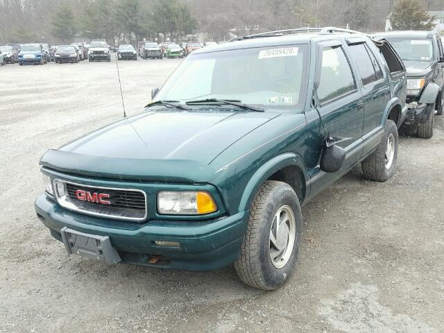 1GKDT13W2T2510037 - 1996 GMC JIMMY GREEN photo 2