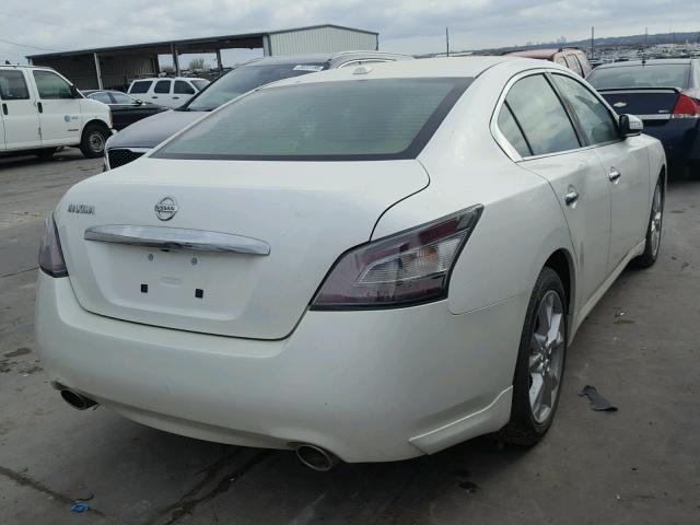 1N4AA5AP4EC906500 - 2014 NISSAN MAXIMA S WHITE photo 4