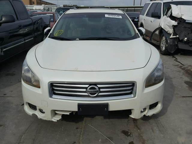 1N4AA5AP4EC906500 - 2014 NISSAN MAXIMA S WHITE photo 9