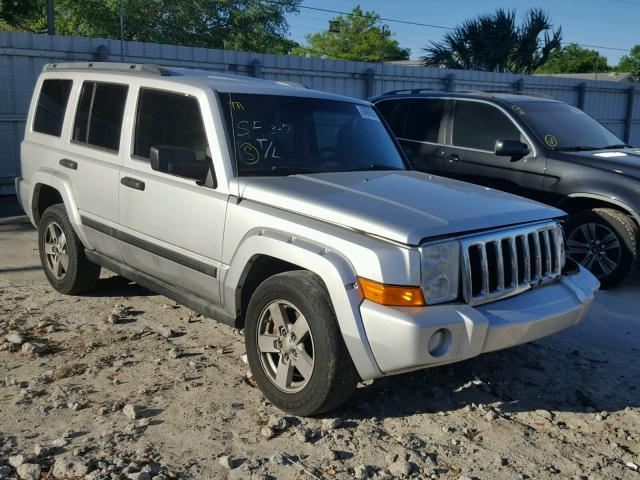 1J8HG48K96C225738 - 2006 JEEP COMMANDER SILVER photo 1