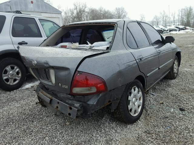 3N1CB51D5YL345287 - 2000 NISSAN SENTRA BAS GRAY photo 4