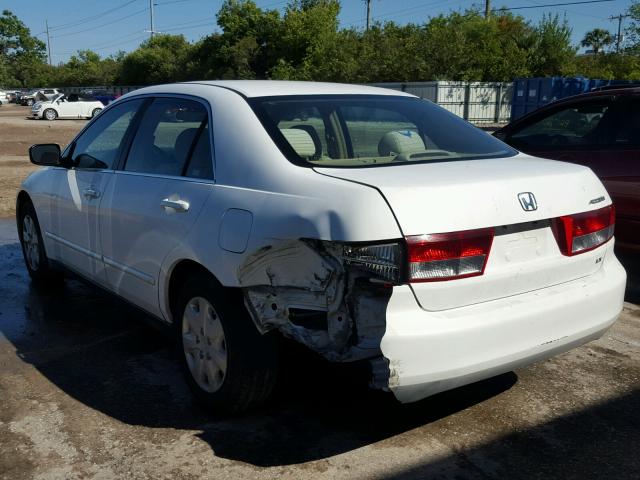 1HGCM56313A108823 - 2003 HONDA ACCORD LX WHITE photo 3