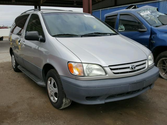 4T3ZF13C72U447439 - 2002 TOYOTA SIENNA LE SILVER photo 1