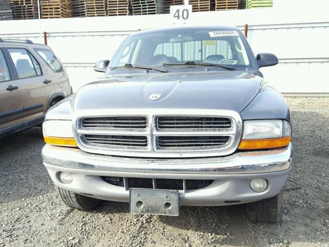 1D7HG48N04S525159 - 2004 DODGE DAKOTA QUA CHARCOAL photo 9