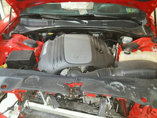 2C3CDXCT7EH360387 - 2014 DODGE CHARGER R/ RED photo 7