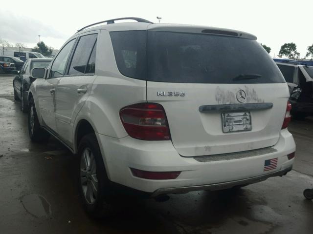 4JGBB86E66A013693 - 2006 MERCEDES-BENZ ML 350 WHITE photo 3