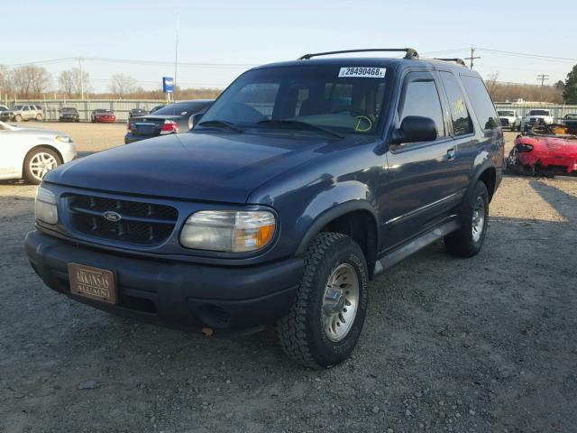 1FMYU60E7YUA32885 - 2000 FORD EXPLORER S BLUE photo 2