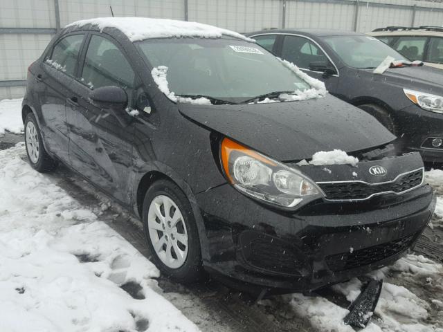 KNADN5A35E6324037 - 2014 KIA RIO EX BLACK photo 1