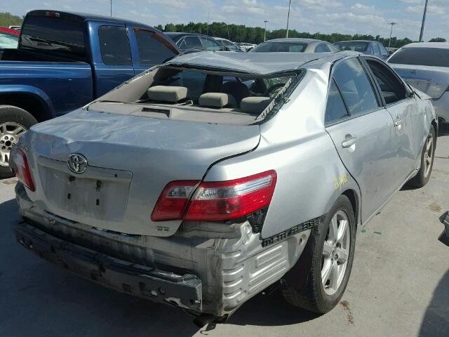 4T1BE46K47U141260 - 2007 TOYOTA CAMRY NEW SILVER photo 4