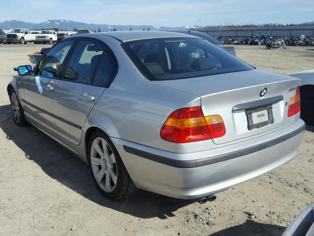 WBAET37452NG79602 - 2002 BMW 325 I GRAY photo 3